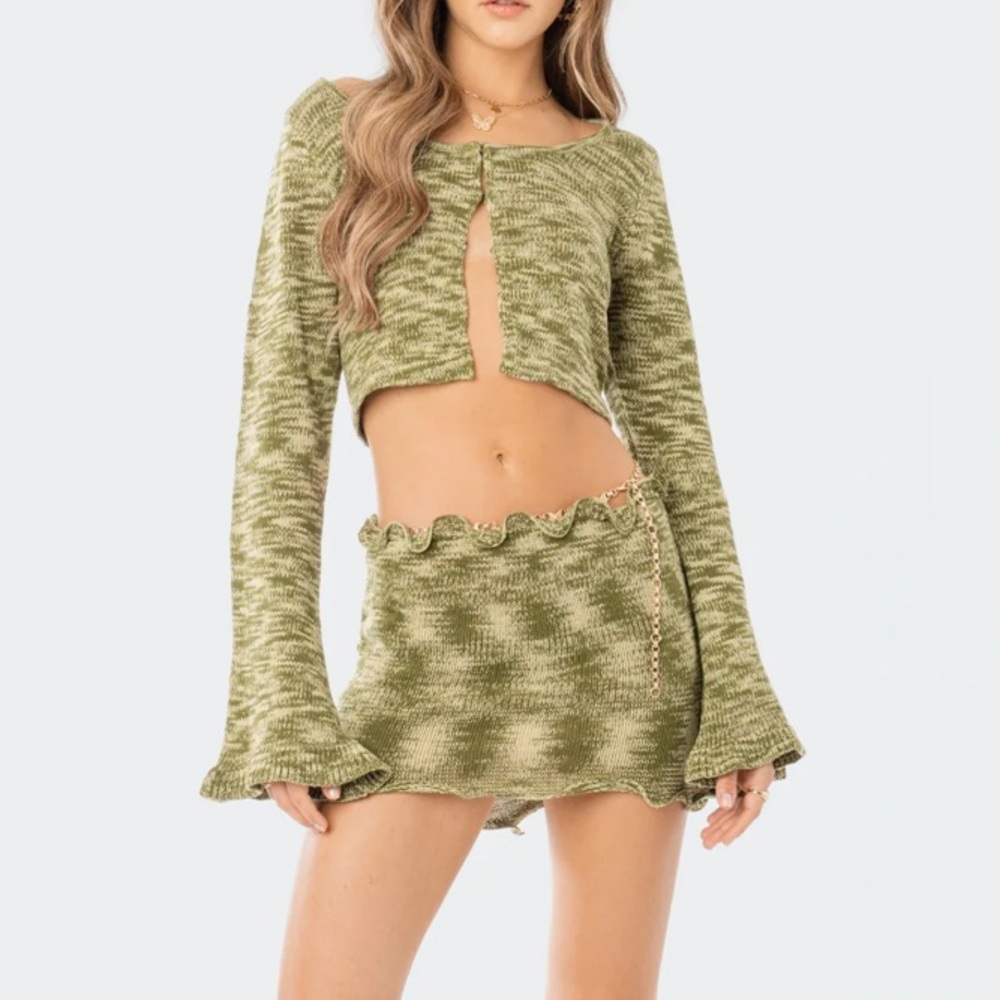 EDIKTED green knit set